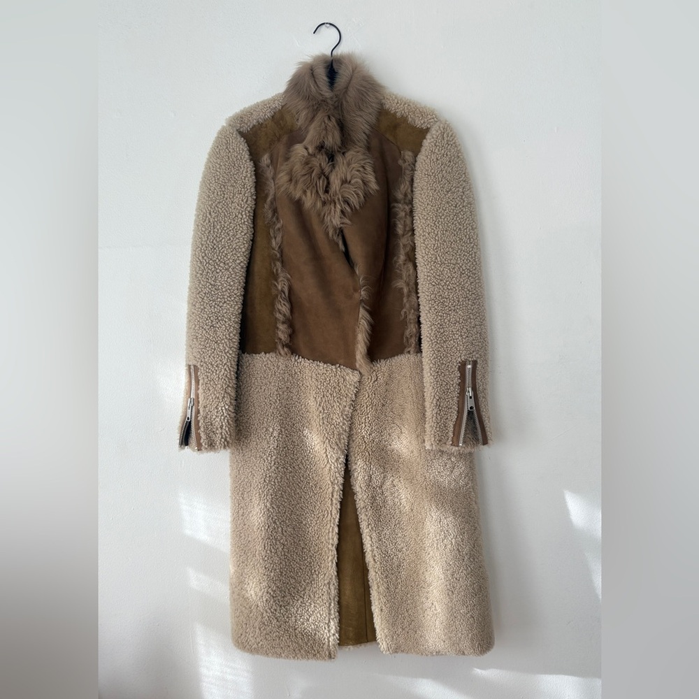 All Saints Marina Sheepskin coat